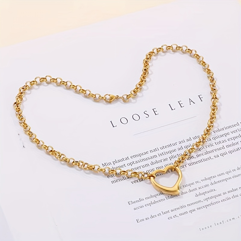 Golden Women's Casual Bracelet Necklace Set